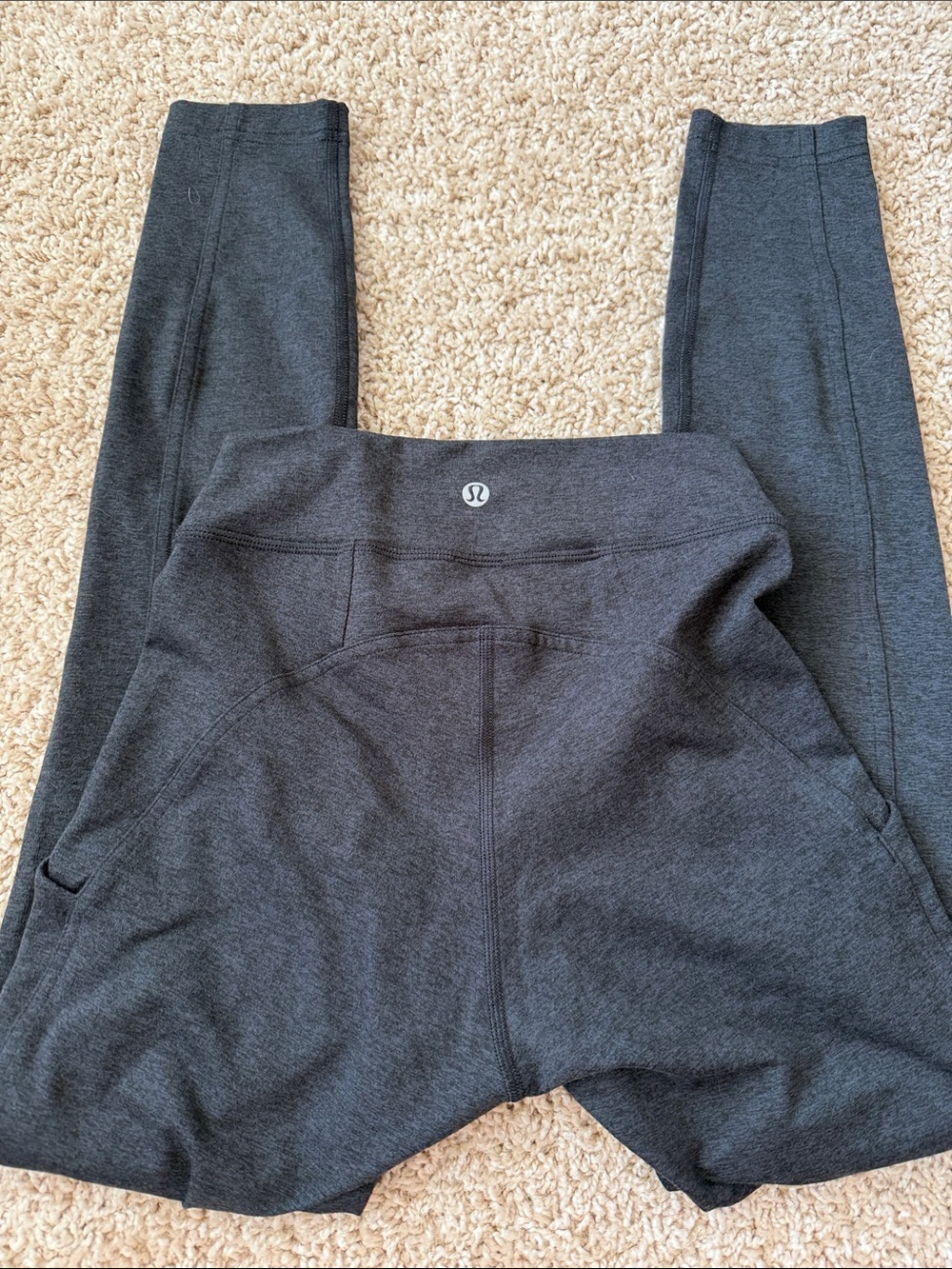 Lululemon Charcoal Gray High-Rise Leggings